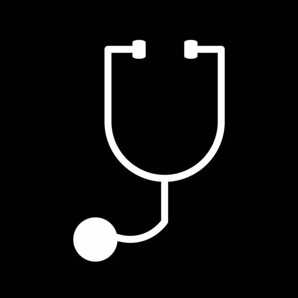 Icona stetoscop isolata su sfondo astratto — Vettoriale Stock