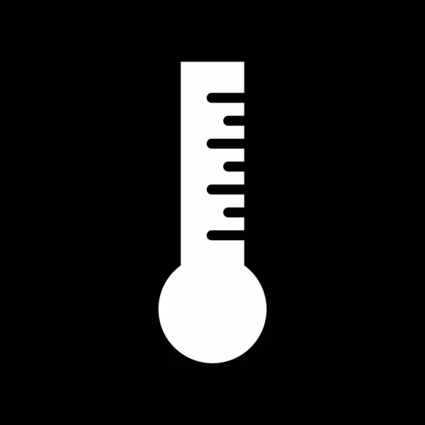 Ícone de temperatura isolado no fundo abstrato — Vetor de Stock