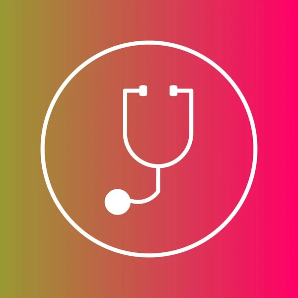 Icono Médico Aislado Sobre Fondo Abstracto — Vector de stock