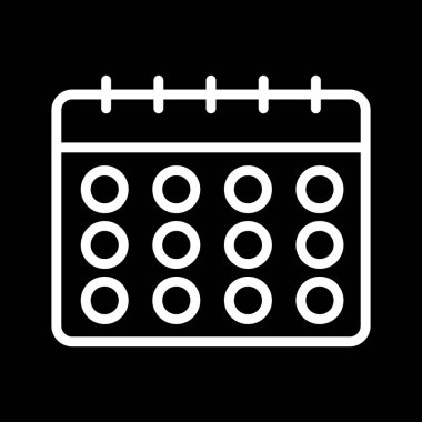 Takvim simgesi soyut arkaplanda izole edildi