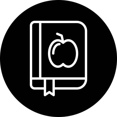 Kitap simgesi soyut arkaplanda izole edildi