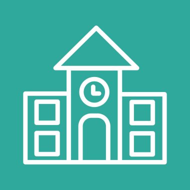 okul simgesi soyut arkaplanda izole edildi