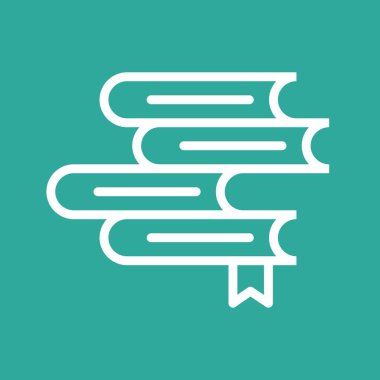 Soyut arkaplanda kitap simgesi izole edildi