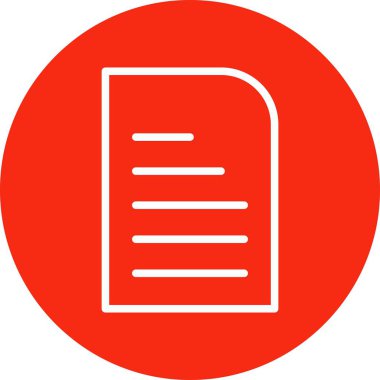 Soyut arkaplanda belge simgesi izole edildi