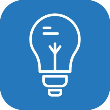 Soyut arkaplanda ampul simgesi izole edildi