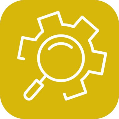 Soyut arkaplanda izole edilmiş ayar simgesini bul