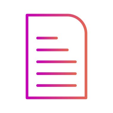 Soyut arkaplanda belge simgesi izole edildi