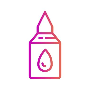 Yapıştırıcı simgesi soyut arkaplanda izole edildi