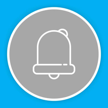 Soyut arkaplanda alarm simgesi izole edildi