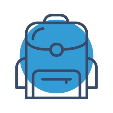 Soyut arkaplanda torba simgesi izole edildi