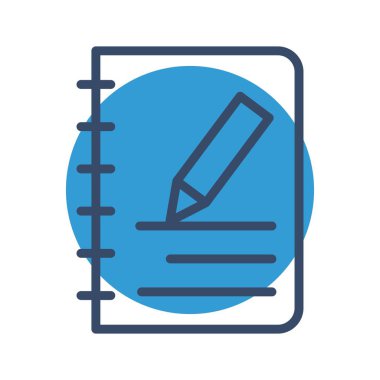 Soyut arkaplanda belge simgesini düzenle