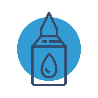 Yapıştırıcı simgesi soyut arkaplanda izole edildi