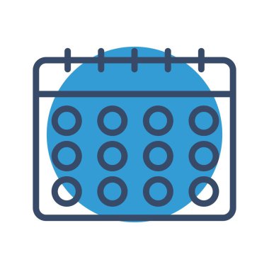 Takvim simgesi soyut arkaplanda izole edildi