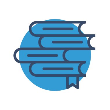 Soyut arkaplanda kitap simgesi izole edildi