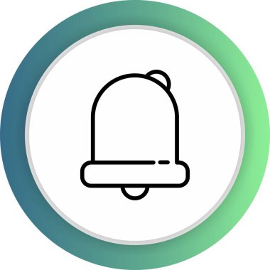 Soyut arkaplanda alarm simgesi izole edildi