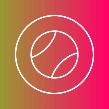 Soyut arkaplanda top simgesi izole edildi