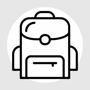 Soyut arkaplanda torba simgesi izole edildi