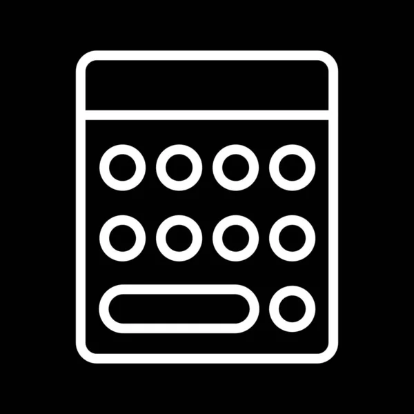 Calculator ikon isolerad på abstrakt bakgrund — Stock vektor