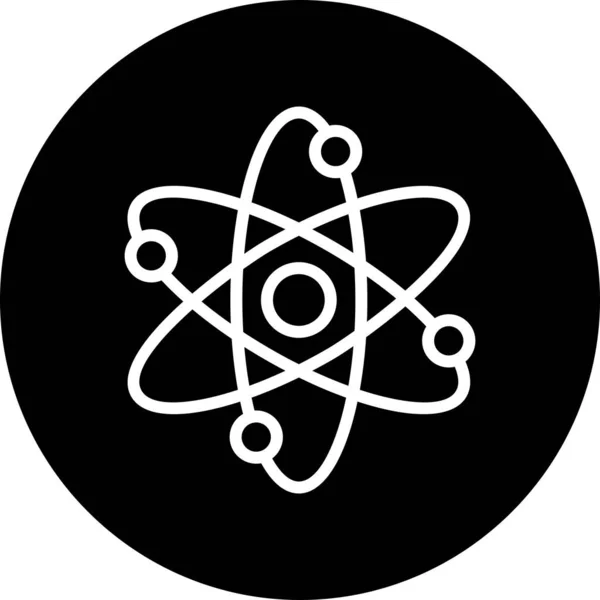 Atom ikon elszigetelt elvont háttér — Stock Vector