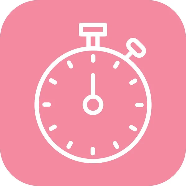 Stop Watch icono aislado sobre fondo abstracto — Vector de stock