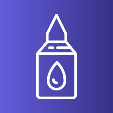 Yapıştırıcı simgesi soyut arkaplanda izole edildi