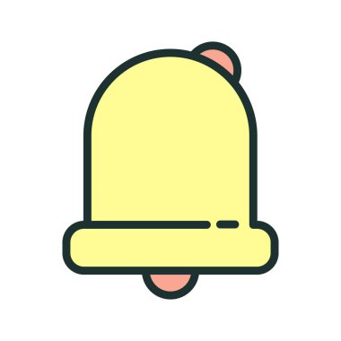 Soyut arkaplanda alarm simgesi izole edildi