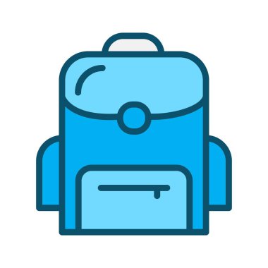 Soyut arkaplanda torba simgesi izole edildi