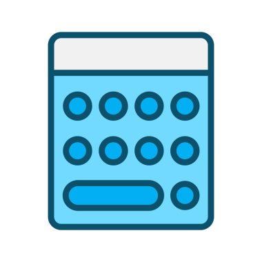 Soyut arkaplanda hesaplayıcı simgesi izole edildi