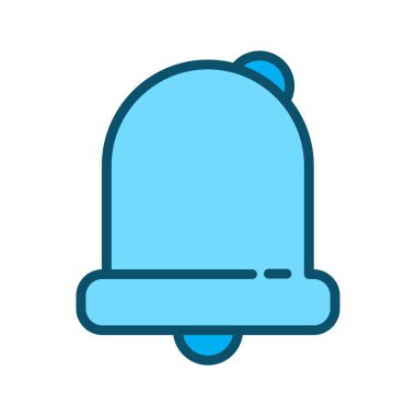 Soyut arkaplanda alarm simgesi izole edildi