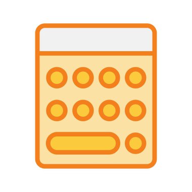 Soyut arkaplanda hesaplayıcı simgesi izole edildi