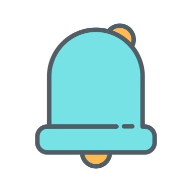 Soyut arkaplanda alarm simgesi izole edildi