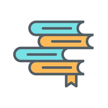 Soyut arkaplanda kitap simgesi izole edildi