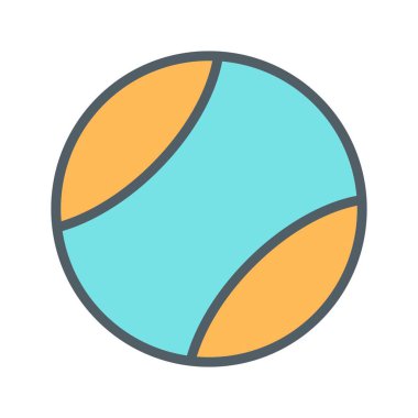 Soyut arkaplanda top simgesi izole edildi