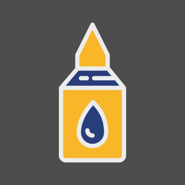 Yapıştırıcı simgesi soyut arkaplanda izole edildi