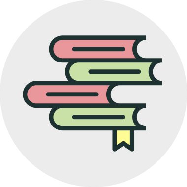 Soyut arkaplanda kitap simgesi izole edildi