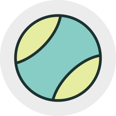 Soyut arkaplanda top simgesi izole edildi