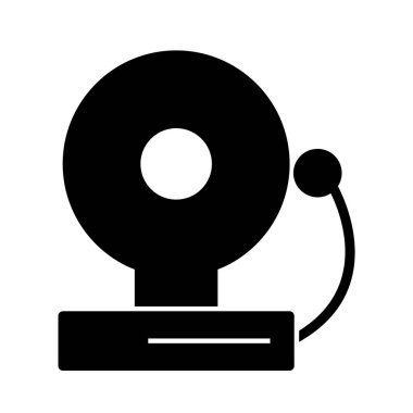 Çan simgesi soyut arkaplanda izole edildi