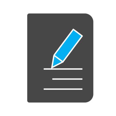 Soyut arkaplanda belge simgesini düzenle