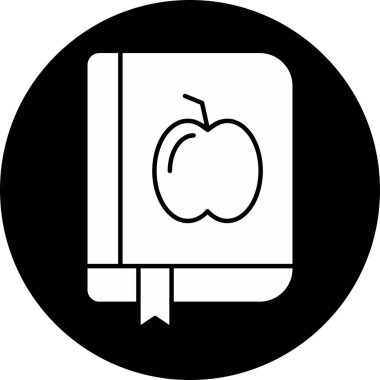 Kitap simgesi soyut arkaplanda izole edildi