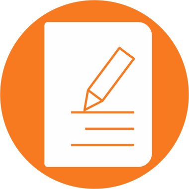 Soyut arkaplanda belge simgesini düzenle