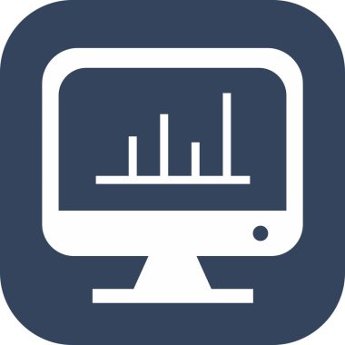Soyut arkaplanda sunum simgesi izole edildi