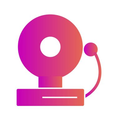 Çan simgesi soyut arkaplanda izole edildi