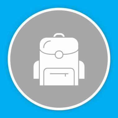 Soyut arkaplanda torba simgesi izole edildi