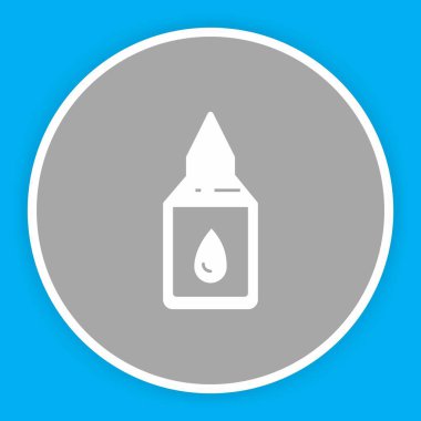 Yapıştırıcı simgesi soyut arkaplanda izole edildi