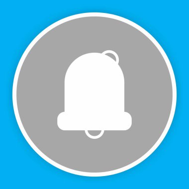 Soyut arkaplanda alarm simgesi izole edildi