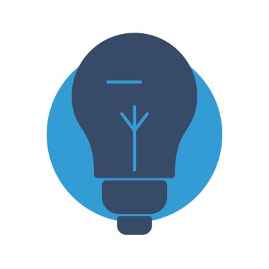 Soyut arkaplanda ampul simgesi izole edildi