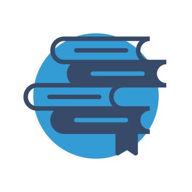 Soyut arkaplanda kitap simgesi izole edildi