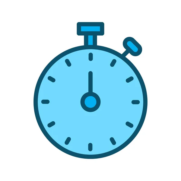 Stop Watch icono aislado sobre fondo abstracto — Archivo Imágenes Vectoriales