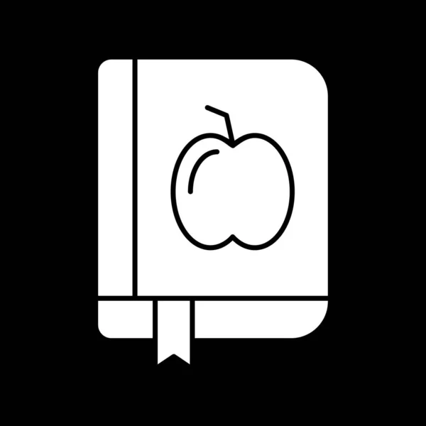 Icono del libro aislado sobre fondo abstracto — Vector de stock