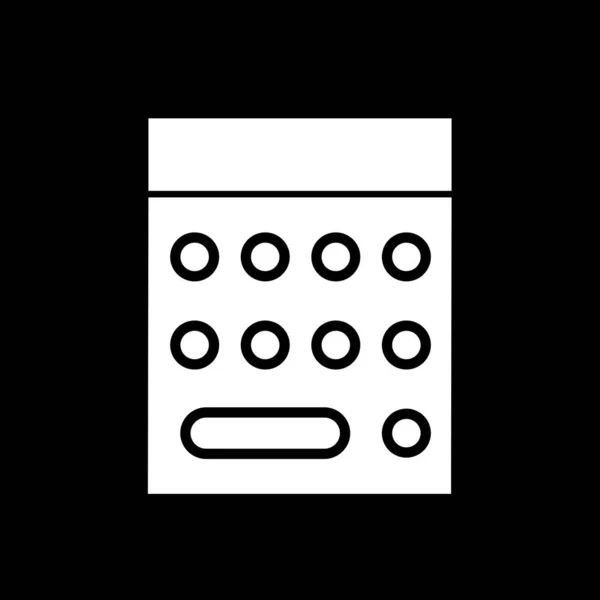 Calculator icon isolated on abstract background — ストックベクタ